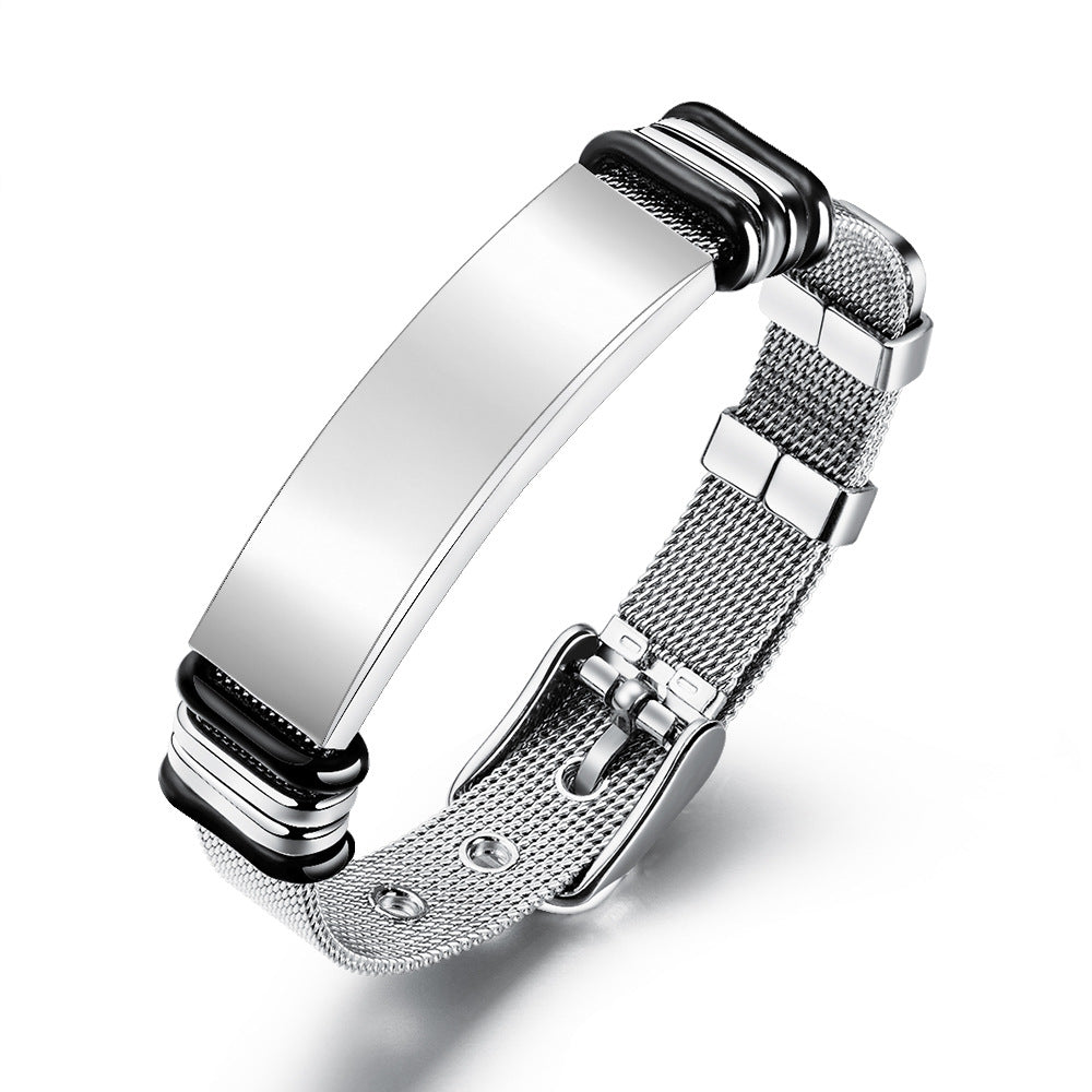 Men's Foreign Jewelry Fashion Net Strap Curved Bracelets