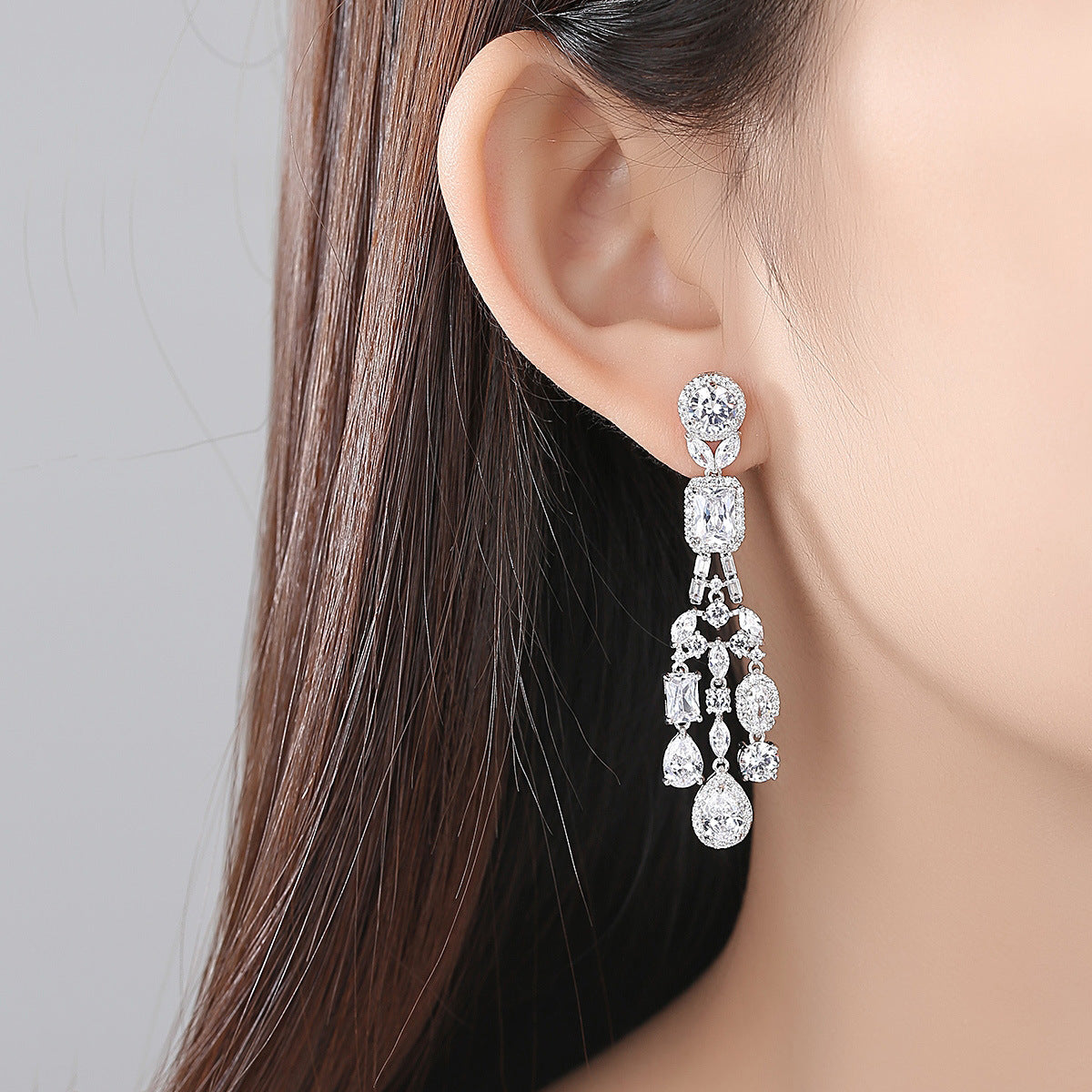 Women's Fringe Eardrop Fashion Bride Banquet Temperament Rings