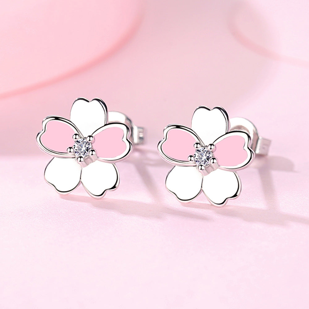 Simple Female Romantic Fresh Rural Flower Rings