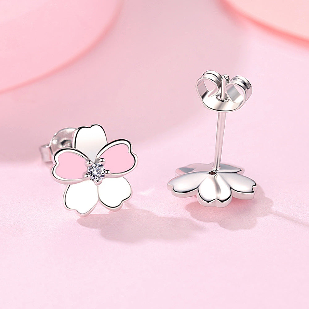 Simple Female Romantic Fresh Rural Flower Rings