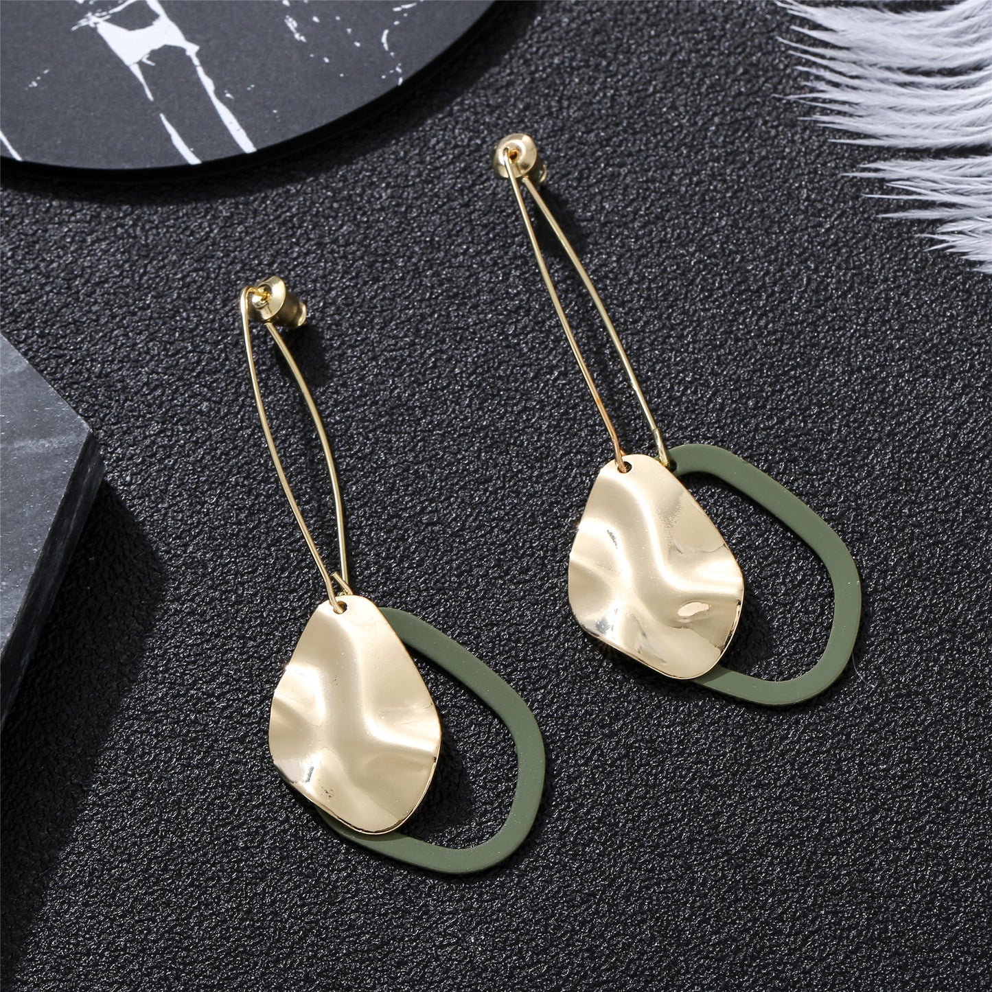 Versatile Personality Korean Fashion Simple Tassel Earrings