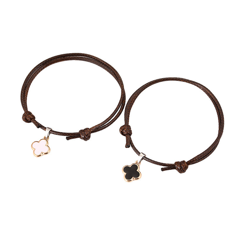 Women's Clover Simple Exquisite Ornament Fashion Solid Bracelets