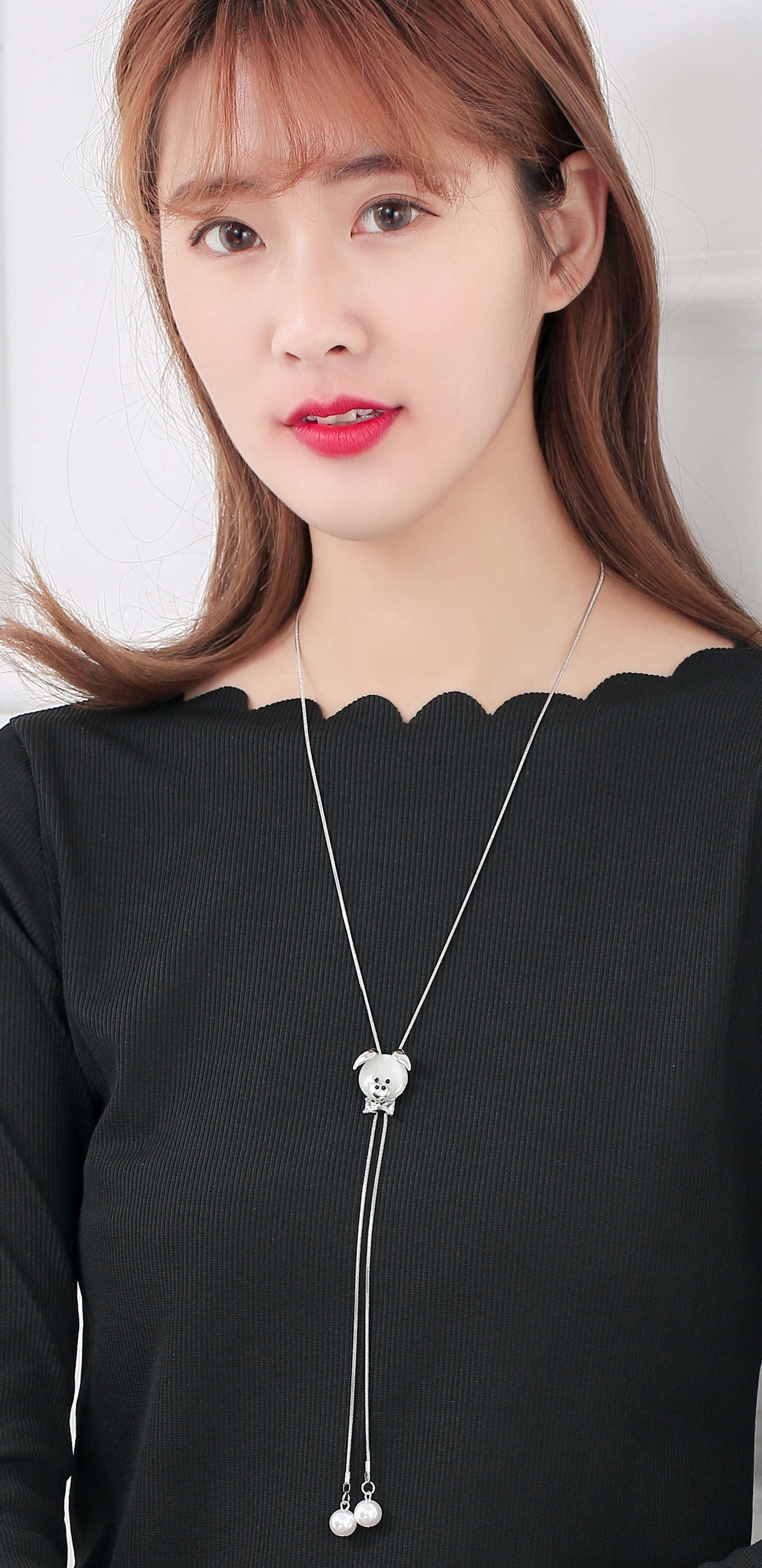 Clavicle Chain Versatile Gift Sweater Pig Necklaces