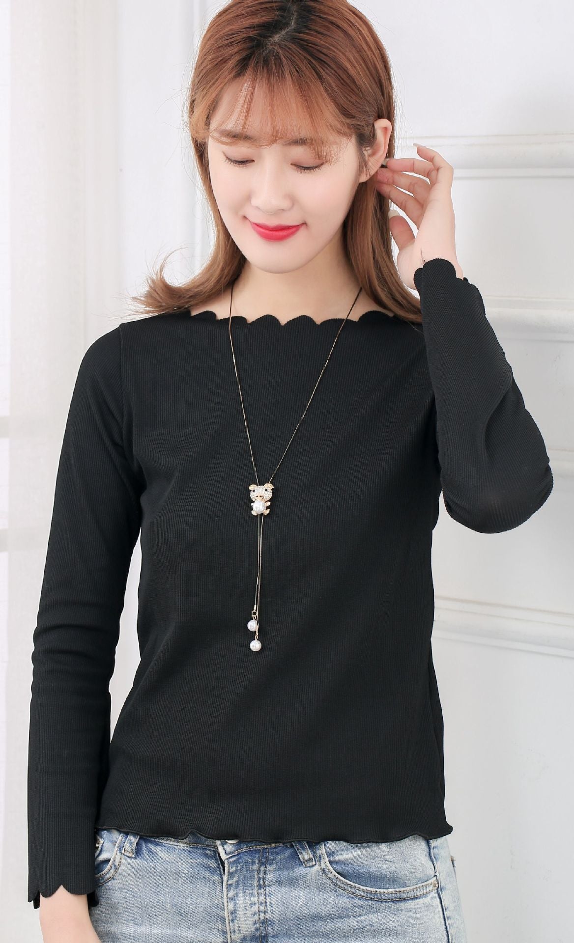 Clavicle Chain Versatile Gift Sweater Pig Necklaces