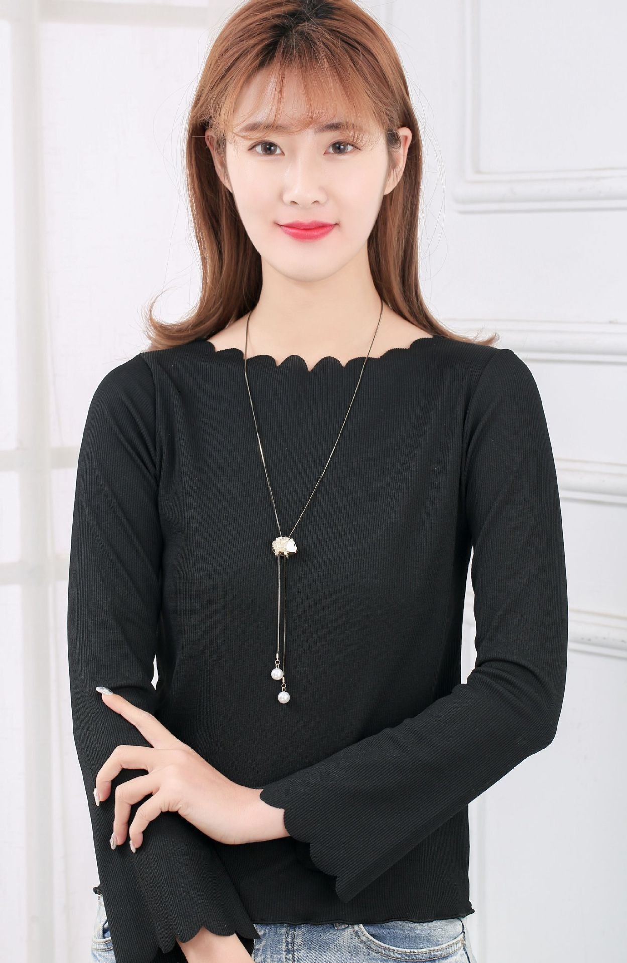 Clavicle Chain Versatile Gift Sweater Pig Necklaces