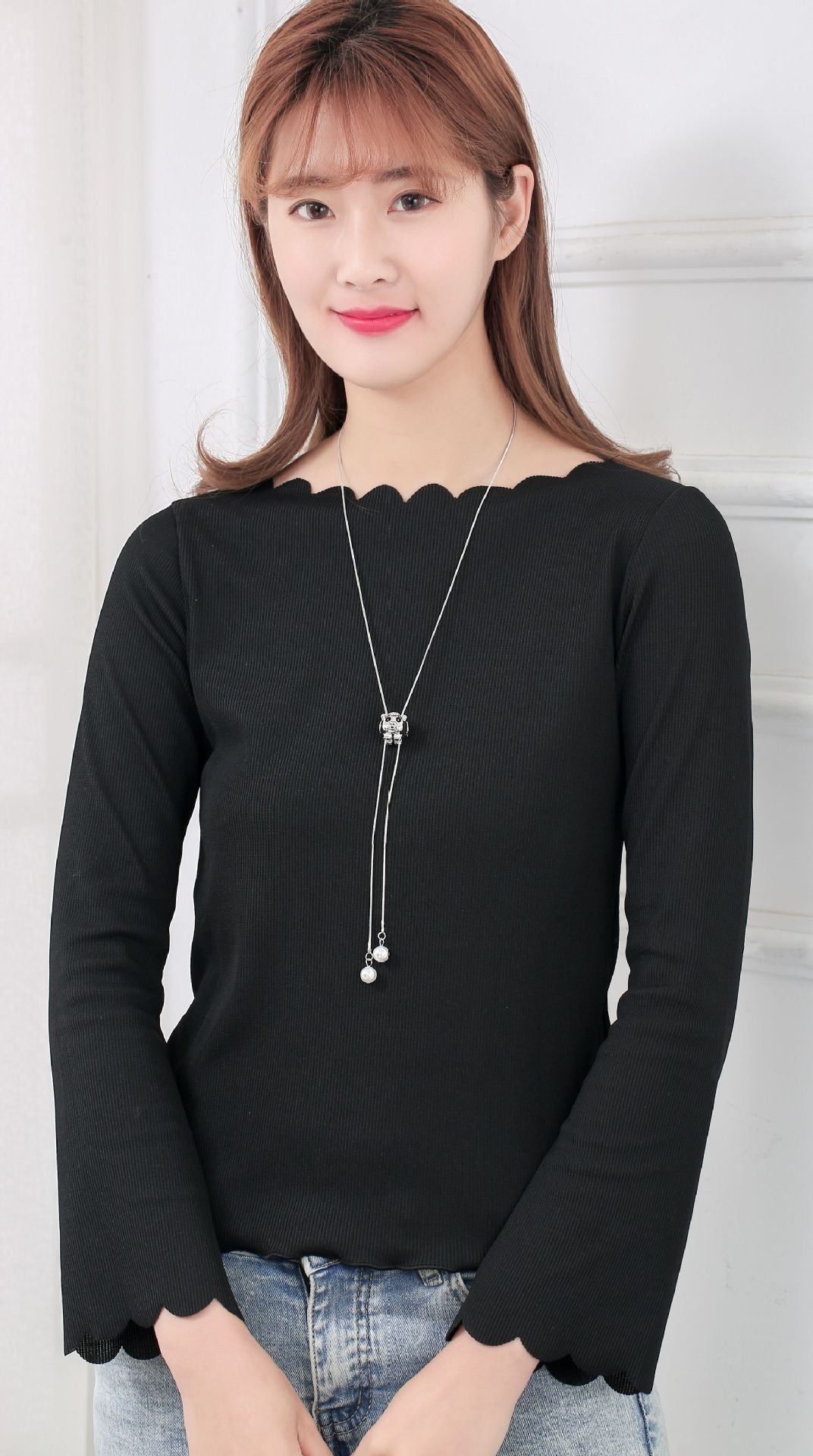 Clavicle Chain Versatile Gift Sweater Pig Necklaces