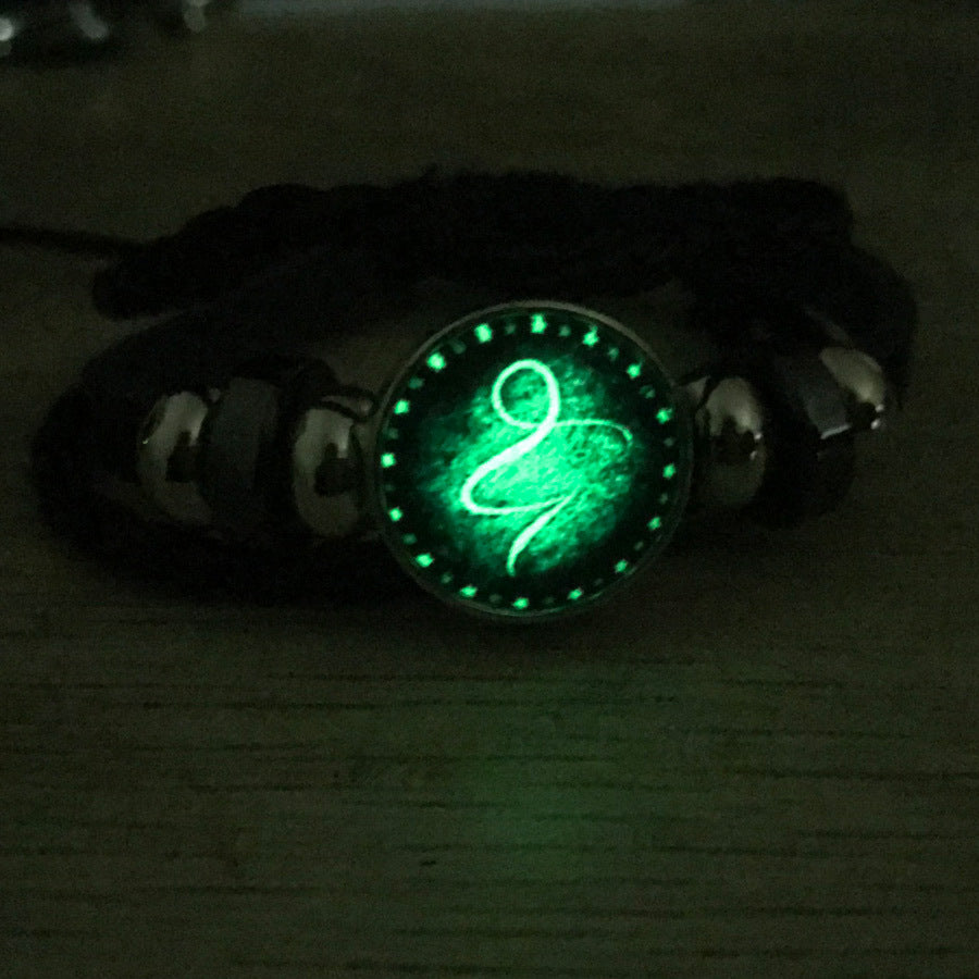 Luminous Twee Constellations Woven Leather Vintage Bracelets