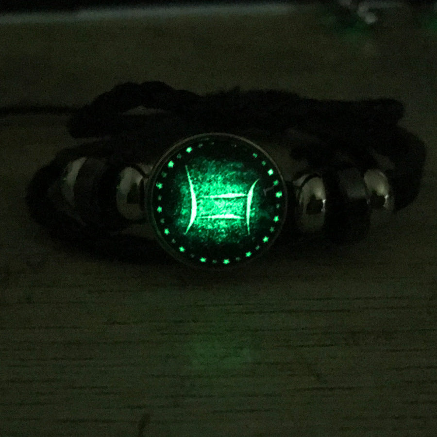 Luminous Twee Constellations Woven Leather Vintage Bracelets