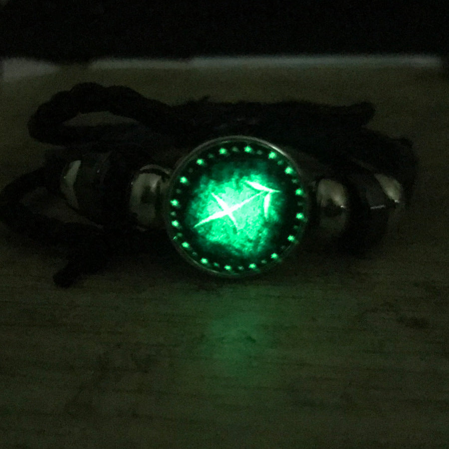 Luminous Twee Constellations Woven Leather Vintage Bracelets