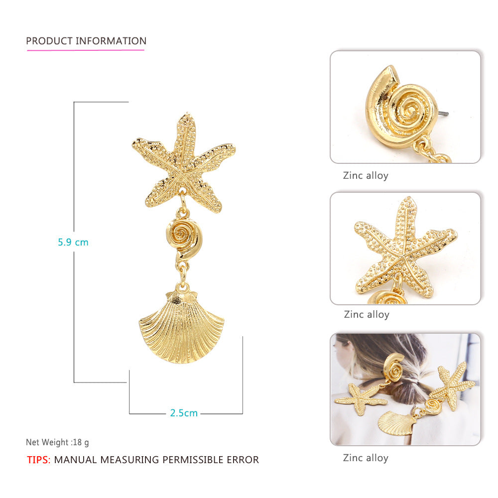 Long Conch Shell Eardrops High Quality Earrings