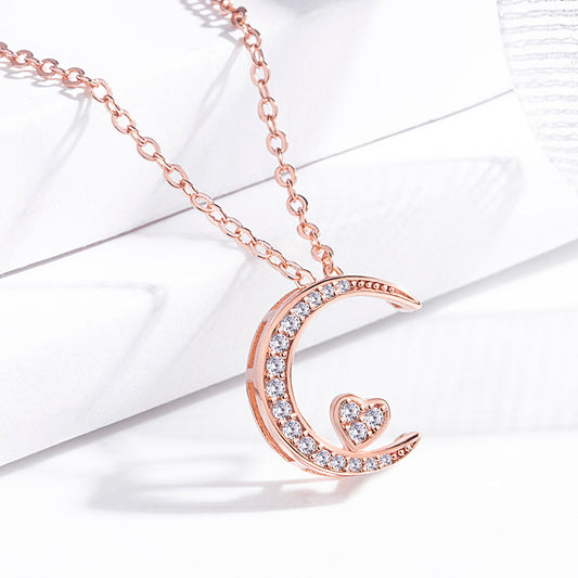 Women's Golden Star Moon Clavicle Chain Love Necklaces