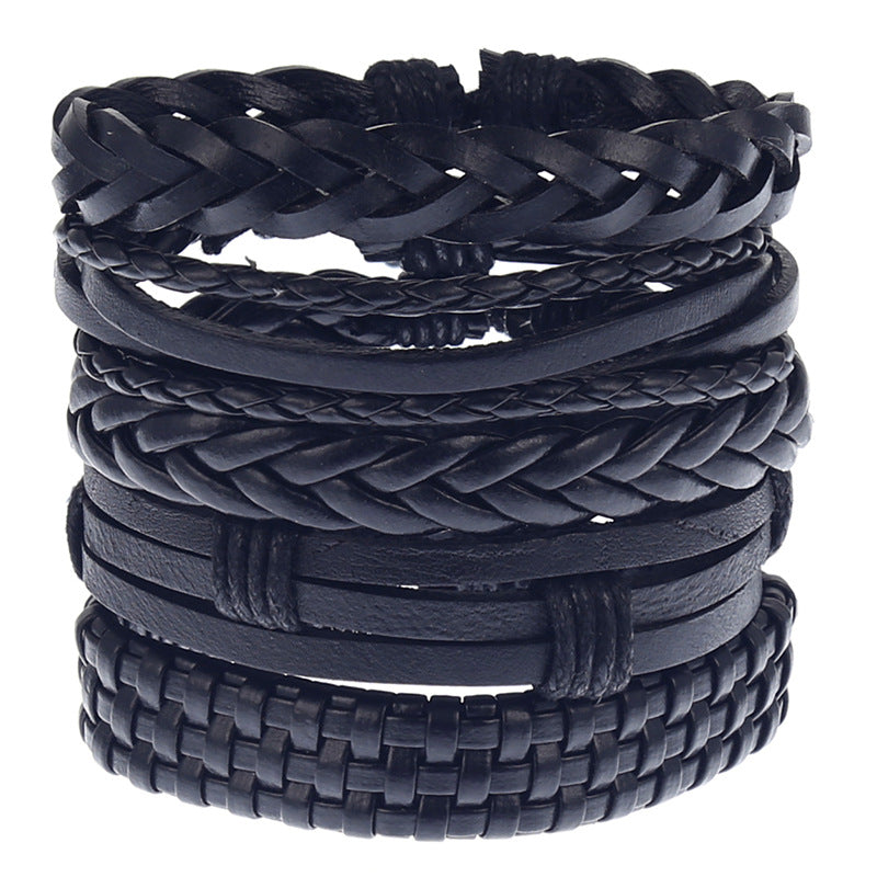 Men's Classic Vintage Handmade Braided Leather Bracelets