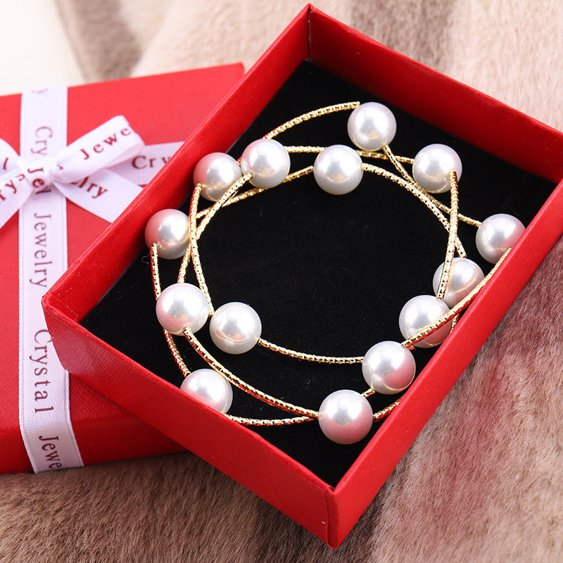 Little Celebrity Shell Pearls Pearl Coiling Bracelets