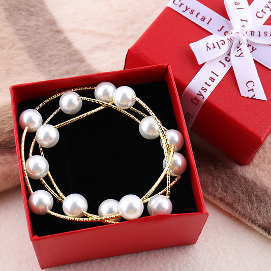 Little Celebrity Shell Pearls Pearl Coiling Bracelets