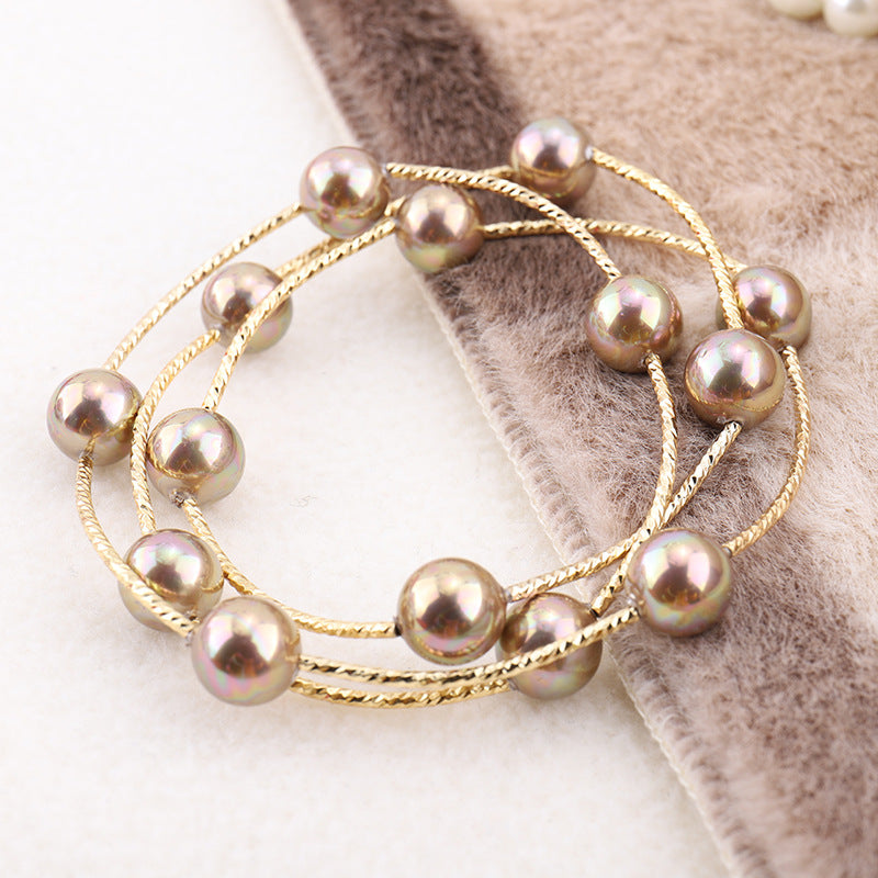 Little Celebrity Shell Pearls Pearl Coiling Bracelets
