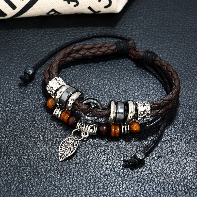 Men's Korean Chic And Unique Creative Woven Bracelets