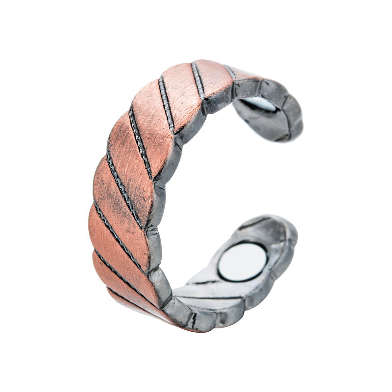 Magnetic Health Care Rose Gold Creative Rings