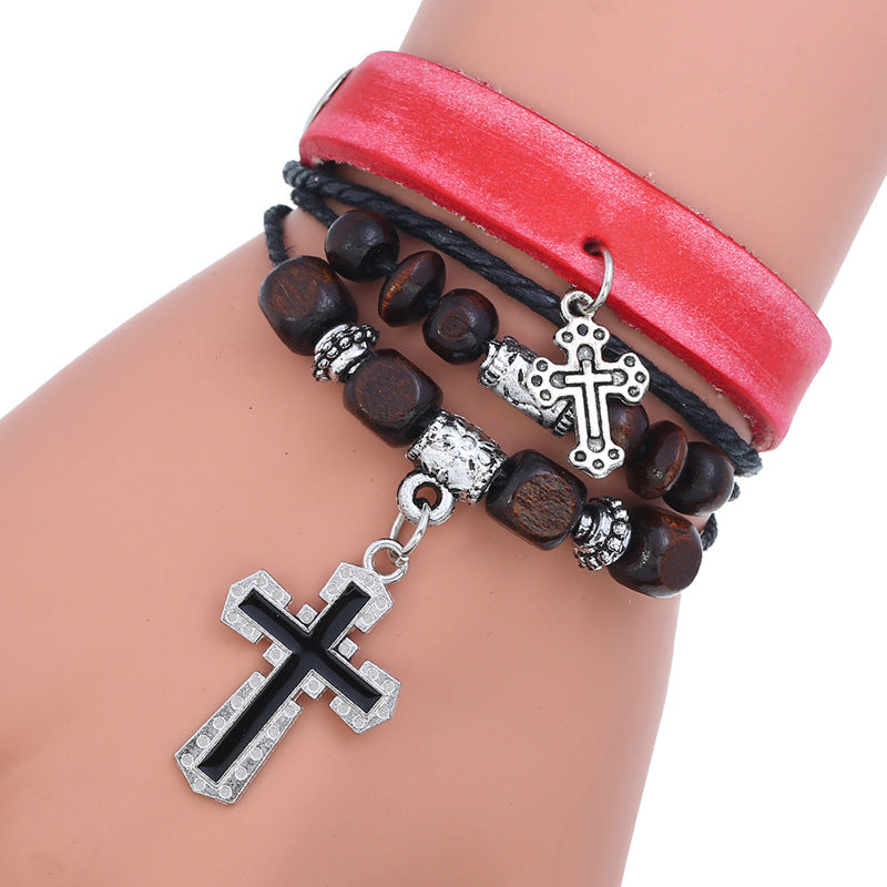 Jewelry Personalized Beaded Cattle Leather Simple Bracelets