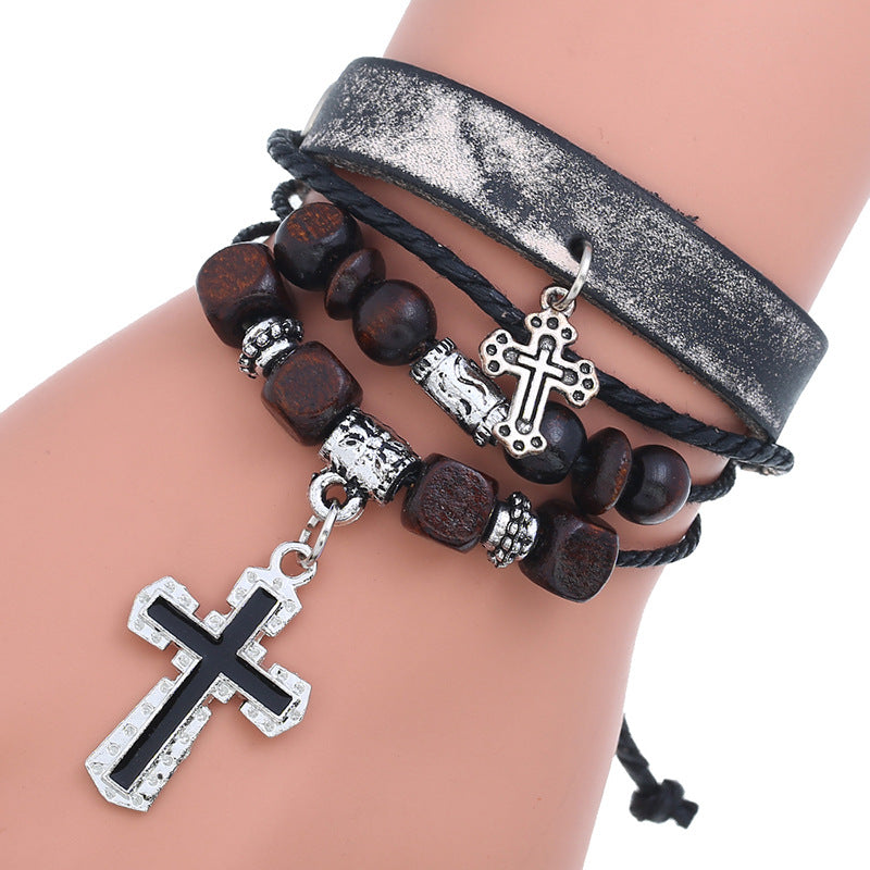 Jewelry Personalized Beaded Cattle Leather Simple Bracelets