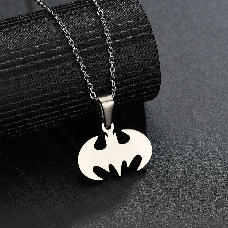 Women's Stainless Steel Cute Fashion Bat Pendant Necklaces