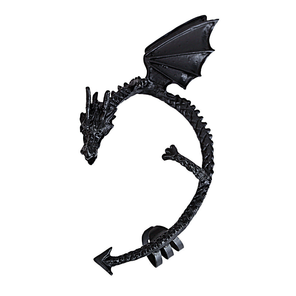 Style Fashion Fashionmonger Retro Dragon Pattern Ear Clip