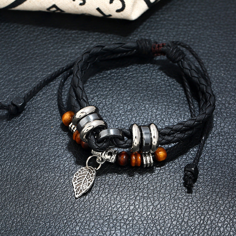 Men's Korean Chic And Unique Creative Woven Bracelets