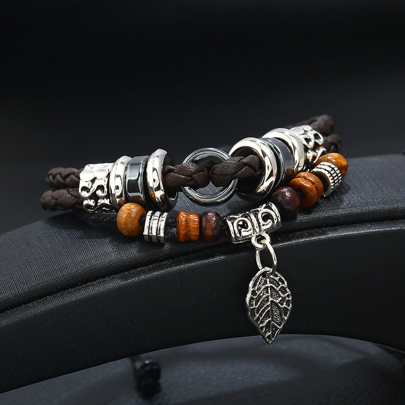 Men's Korean Chic And Unique Creative Woven Bracelets