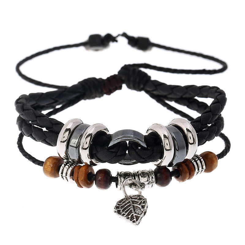 Men's Korean Chic And Unique Creative Woven Bracelets