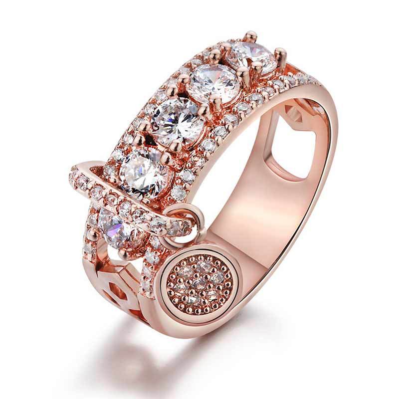 Women's Ornament Fashion Creative With Large Zircon Rings