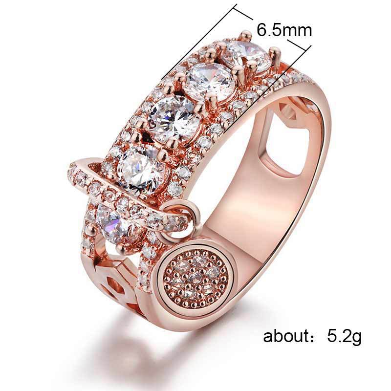 Women's Ornament Fashion Creative With Large Zircon Rings