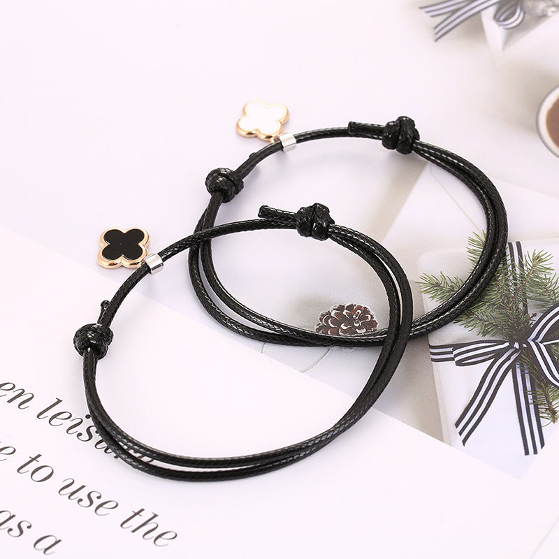 Women's Clover Simple Exquisite Ornament Fashion Solid Bracelets