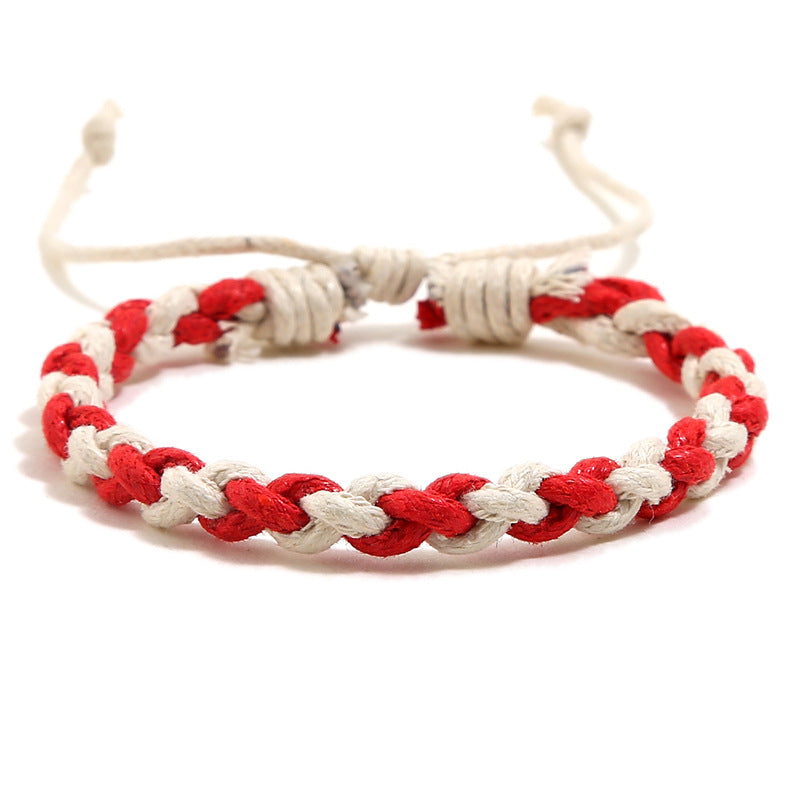 Punk Color Couple Ethnic Style Personalized Woven Simple Bracelets