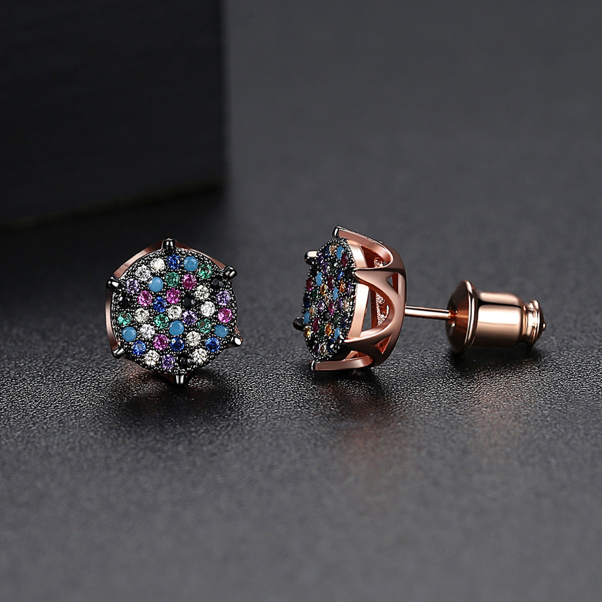 Copper Fine Korean Fashion Fairy Sweet Stud Earrings