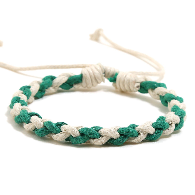 Punk Color Couple Ethnic Style Personalized Woven Simple Bracelets