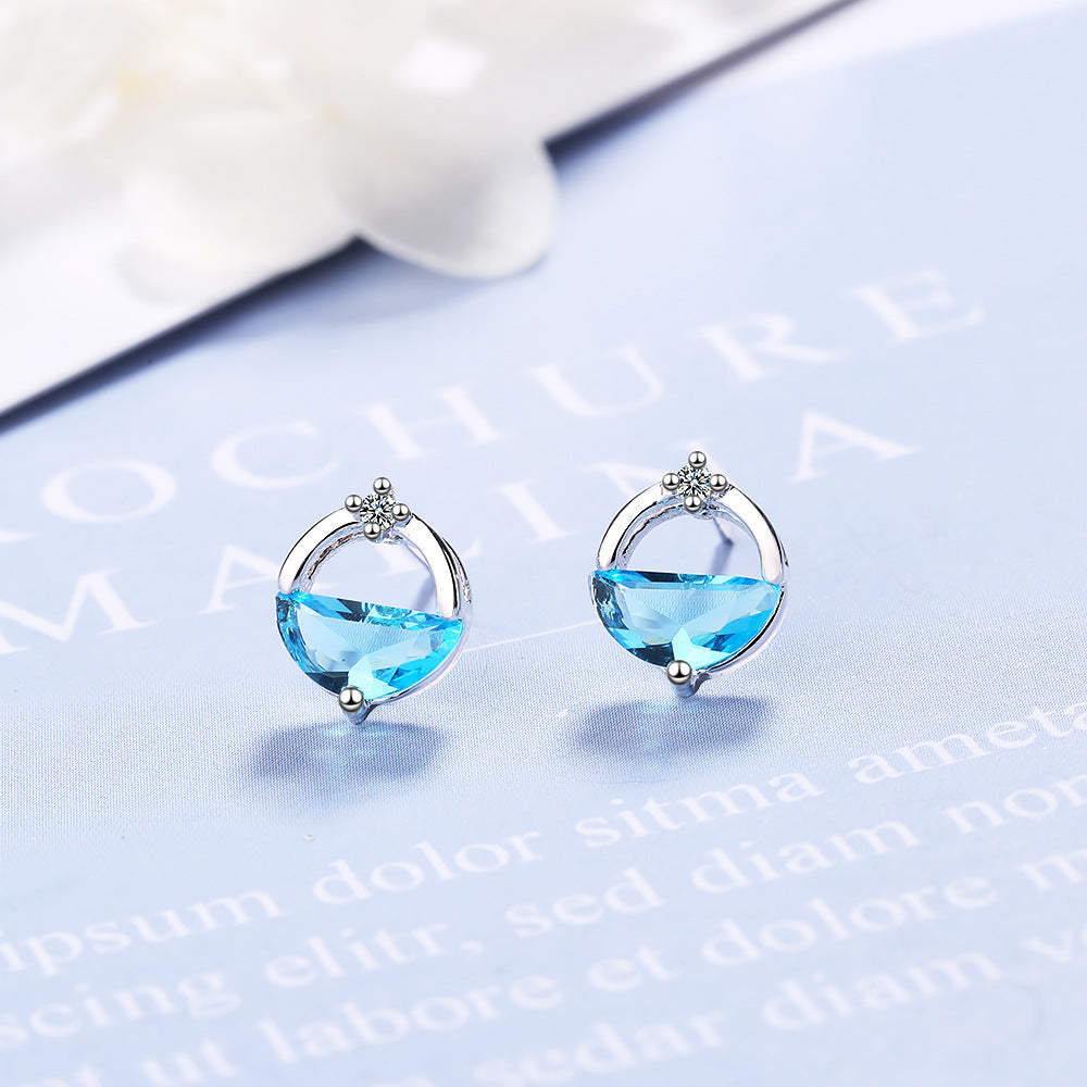 Boucles d'oreilles simples et compactes Tempérament One Wang pour femmes