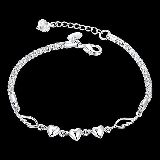 Fashion Ornament Popular Heart Love Angel Wings Bracelets