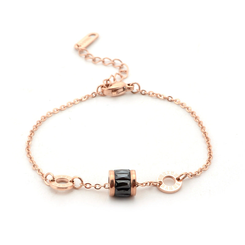 Bracelets en or rose de conception avancée Girlfriends Life