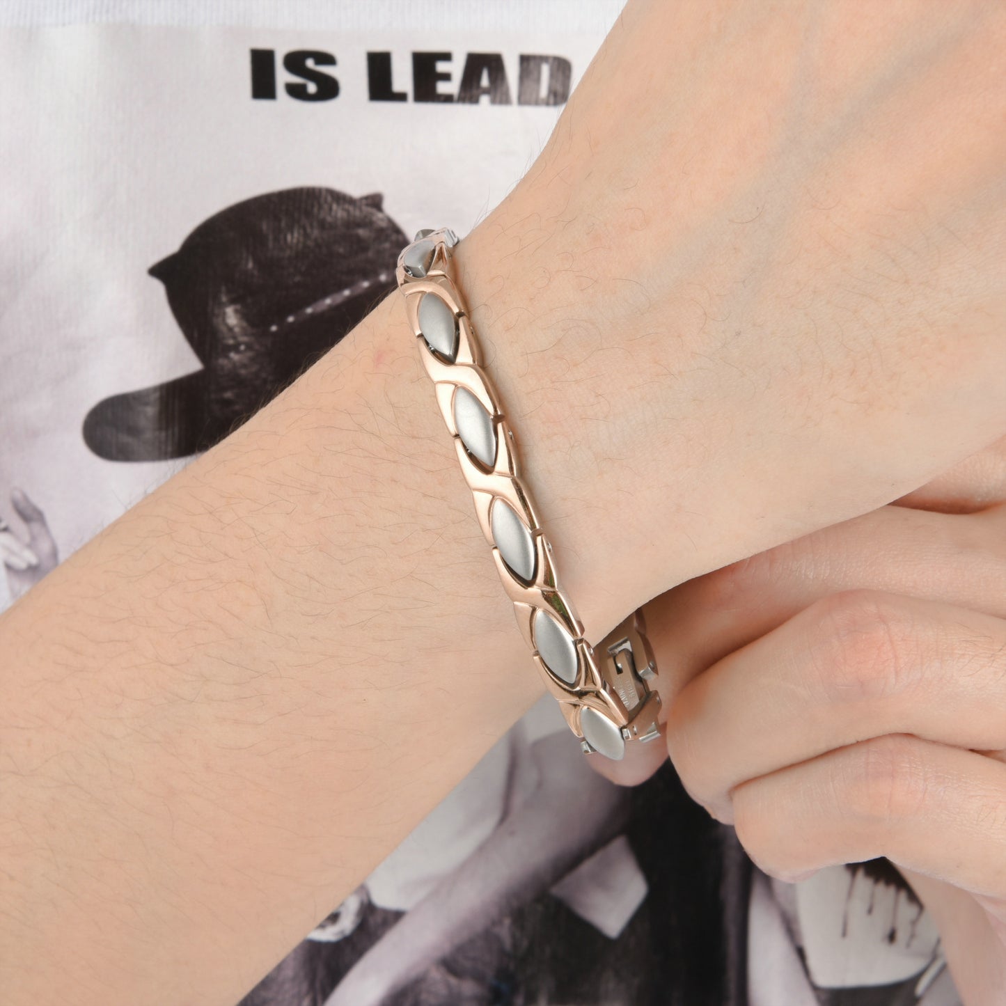 Men's Korean Style Titanium Steel Energy Fashion Bracelets