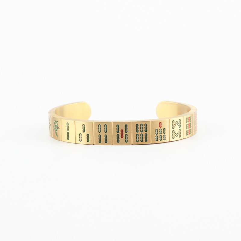 Women's & Men's Creative Titanium Steel Open-end Fashion Personality Bracelet
