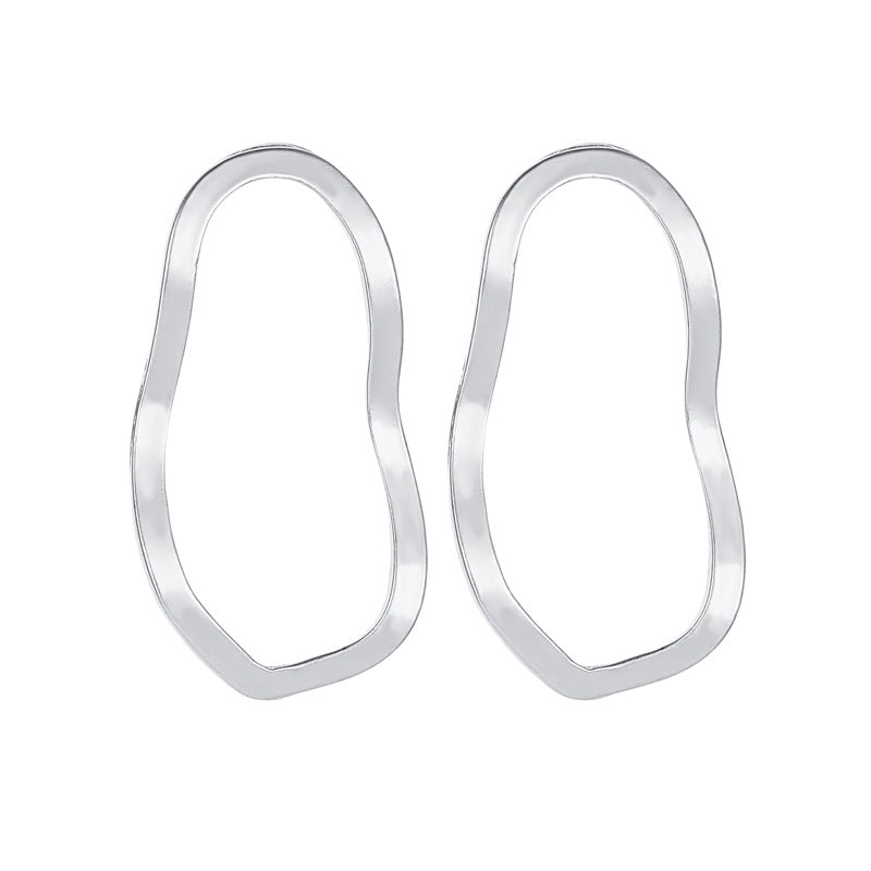 Geometric Irregular Fashion Dignified Hollow Twisted Earrings