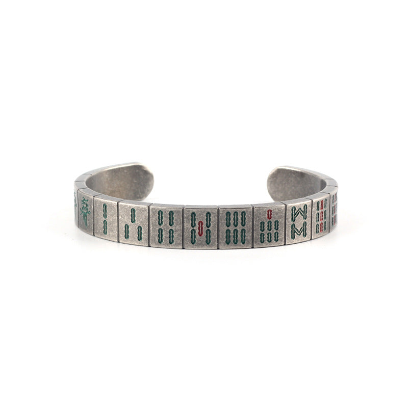 Women's & Men's Creative Titanium Steel Open-end Fashion Personality Bracelet