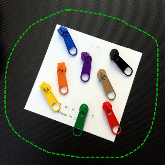 Women's Cute Summer Colorful Zipper Buckle Personalized Earrings