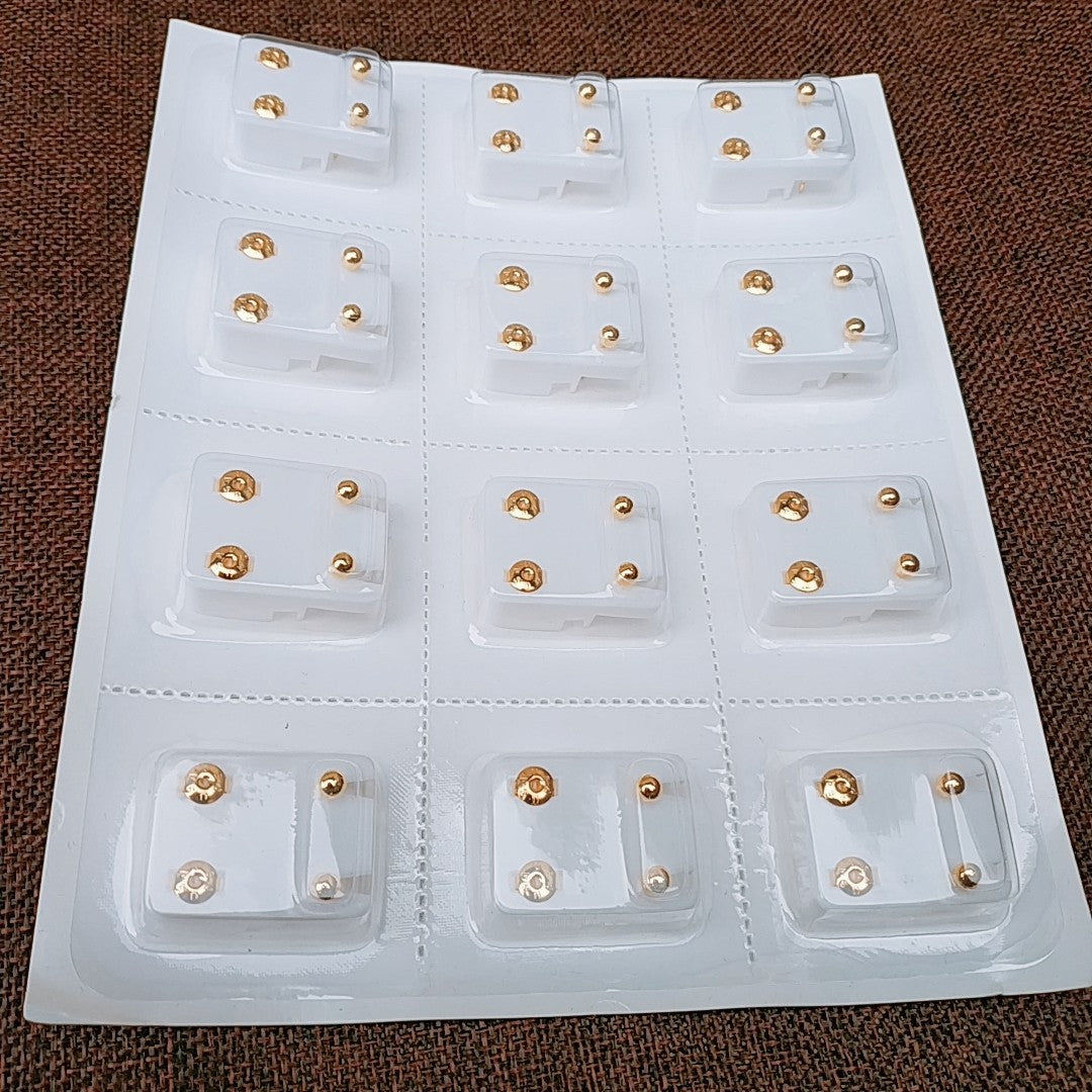 One's Ears Pierced Bullet Special Acrylic Diamond Stud Earrings