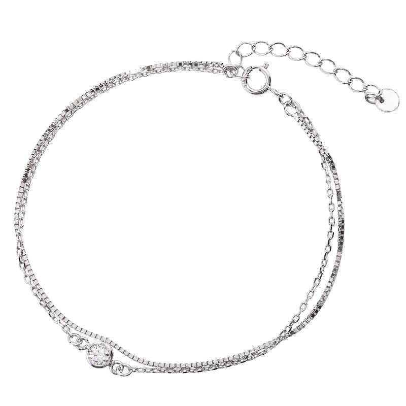 Bracelets personnalisés en strass de style artistique frais et froid pour femmes