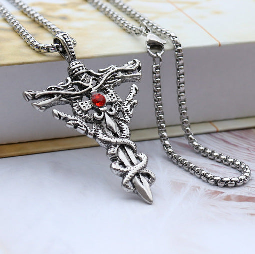 Women's & Men's Titanium Steel Thor Hammer Stainless Viking Necklace