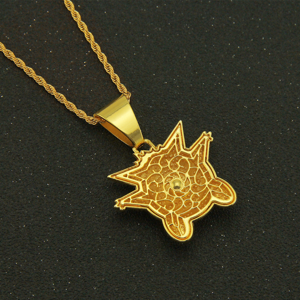 Children's Memories Diamond Hip Hop Pendant Three-dimensional Necklaces