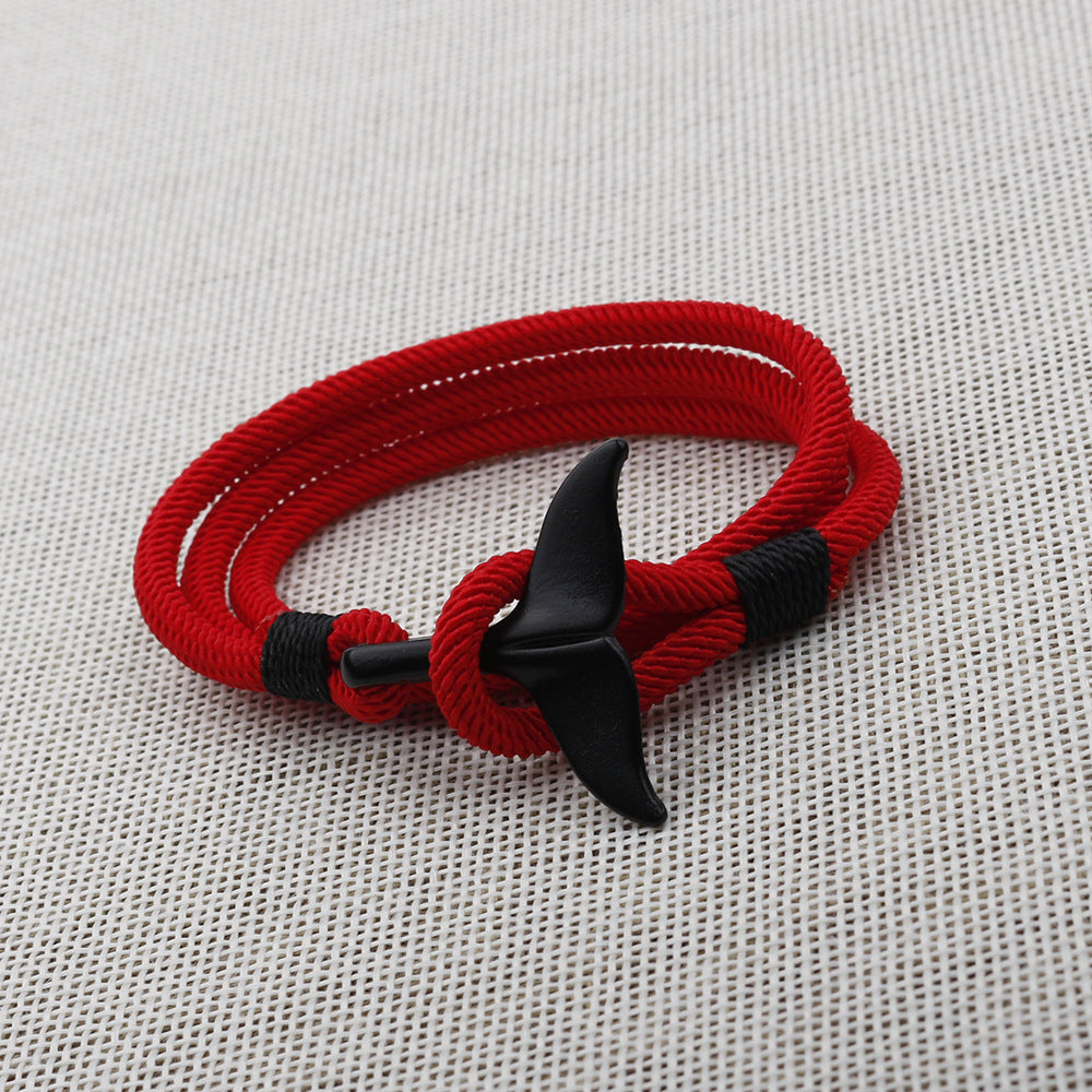 Anker-Stil Whale Tail Life Lovers Armbänder