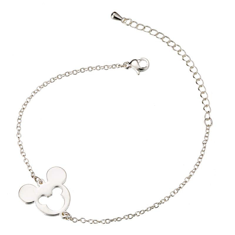 Bijoux Mickey Headwear Bracelets creux en acier inoxydable