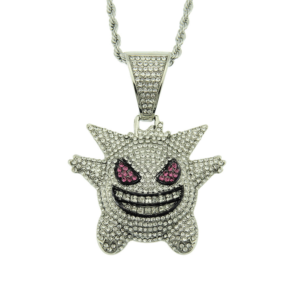 Children's Memories Diamond Hip Hop Pendant Three-dimensional Necklaces