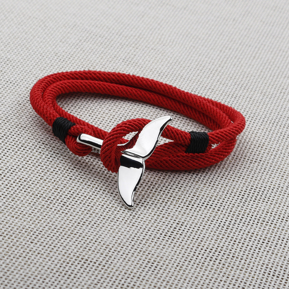 Anker-Stil Whale Tail Life Lovers Armbänder